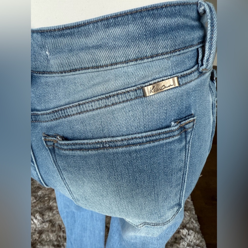 KanCan SIZE 26 Estilo Light Blue Distressed Slim Fit Bootcut Jeans - Picture 3 of 11